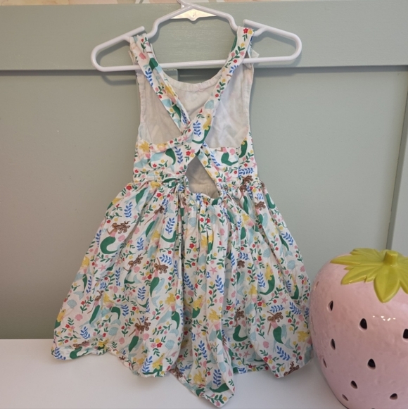 Mini Boden 3/4 Mermaid Summer Dress 3t 4t Beach Vacation - Picture 3 of 4